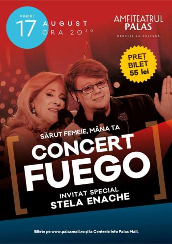 concert fuego 17 august 2018 amfiteatrul Palas Iasi