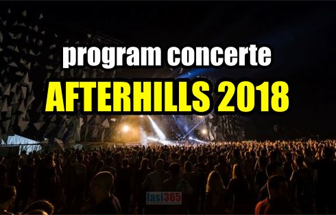 program concerte Afterhills 2018