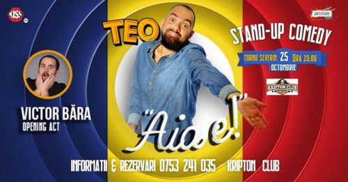 Stand up comedy Iasi cu Teo octombrie 2018