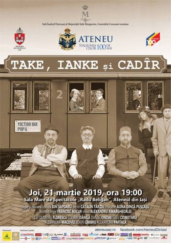 Spectacol teatru Take Ianke si Cadir 21 martie 2019