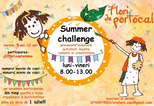 activitate flori de portocal Summer Challenge iunie 2020