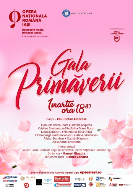Gala primaverii la Opera Nationala din Iasi martie 2022
