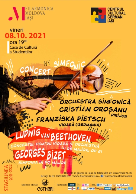 concert simfonic 8 octombrie 2021 Iasi