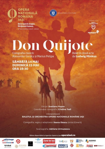 Don Quijote spectacol din program Opera Nationala din Iasi mai 2022