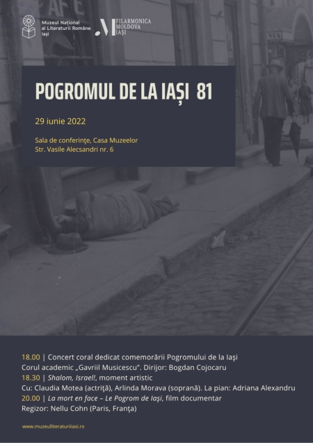 Comemorare Pogromul de la Iasi 29 iunie 2022