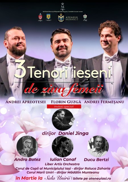 3 tenori celebri pe scena Ateneului National din Iasi