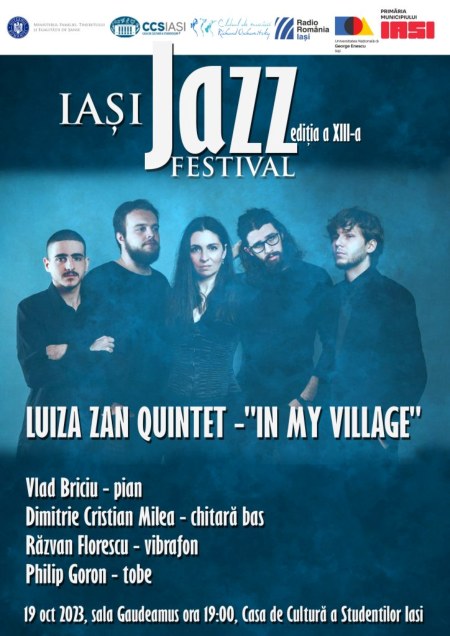 Concert jazz Luiza Zan quintet In my village octombrie 2023