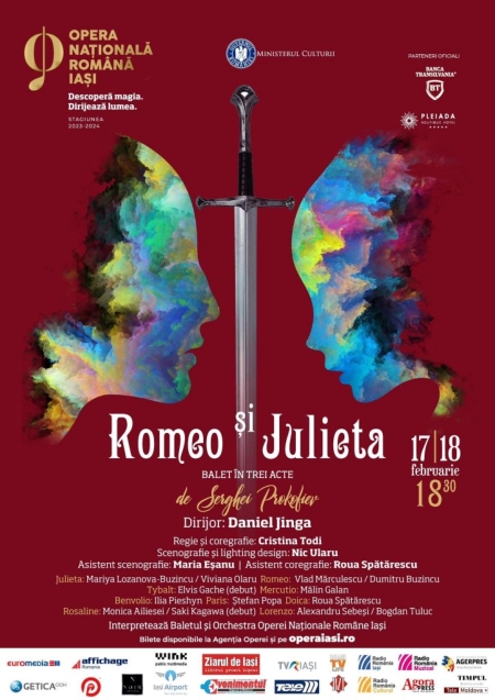 Romeo și Julieta in programul Operei Naționale din Iași în luna februarie 2024