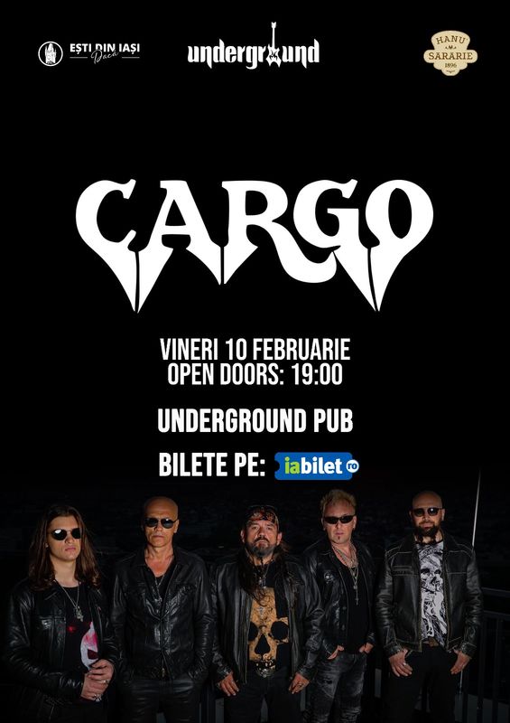 concert Cargo februarie 2023 underground Pub Iasi