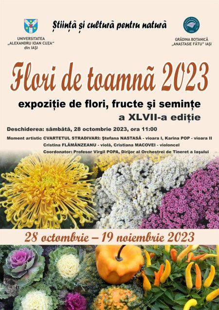 Expozitia Flori de toamna octombrie 2023 Iasi