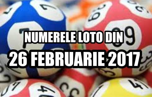 numerele extrase la loto din 26 februarie 2017