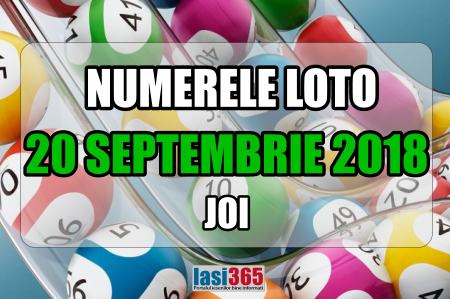 Numerele iesite castigatoare la tragerile loto din 20 septembrie 2018