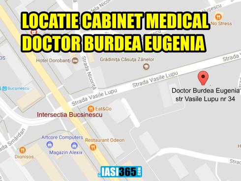 Locatie cabinet medic de familie Burdea Eugenia