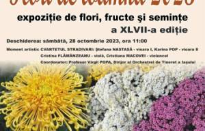 Expoziția „Flori de Toamnă” 2023,  28 octombrie – 19 noiembrie 2023, Grădina Botanică 