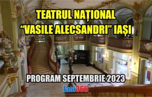 Program Teatrul Național Iași - luna septembrie 2023