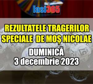 Rezultatele loto la tragerile Speciale Loto de Moș Nicolae din 3 decembrie 2023