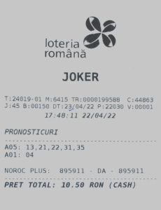 Câștigătorul marelui premiu de la tragerea Joker din 23 aprilie 2022 și-a ridicat premiul