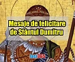 Mesaje de felicitare de Sfântul Dumitru