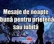 Banner cu mesaje de noapte buna pentru prieten sau iubit pe o imagine cu un barbat care scrie mesaje la telefon