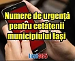 Numerele de urgență pentru cetățenii municipiului Iași
