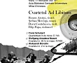 Afișul concertului de muzică de cameră cu Cvartetul Ad Libitum de la BCU din Iași