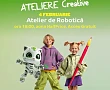 Afiscu copii si roboti al atelierului de robotică de la Mall Moldova 4 februarie 2026