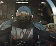 The Mandalorian și Grogu &icirc;n cockpit-ul navei, scenă din filmul Star Wars 2026