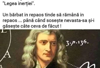 Prima lege a lui Newton - varianta originala