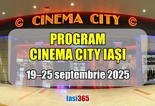 Programul Cinematografului Cinema City din Iasi in perioada 19 - 25 septembrie 2025