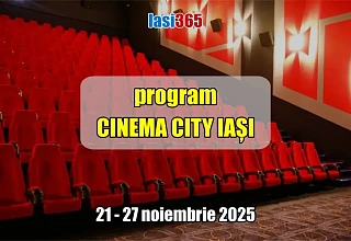 Interiorul Cinema City din Iasi cu program