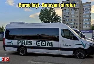 Cursă Iași Botoșani operată de firma Priscom - Autogara Iași Vest Metchim Păcurari