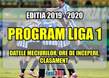 Program Liga 1 de fotbal di Romania editia 2019 2020