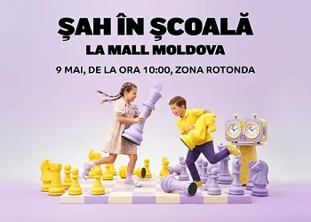 Competiție de șah pentru copii la Mall Moldova Iași pe 9 mai 2026