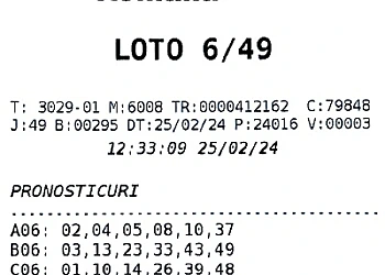 Biletul castigator la categoria I de la tragerea loto din 25 februarie 2024