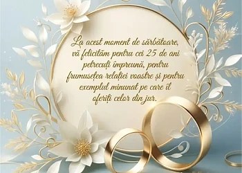 Mesaj de felicitare sărbătorire nunta de argint