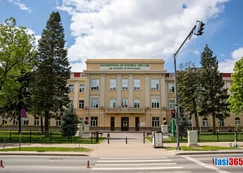 Vedere exterioară a Rectoratului Universității de Ştiinţele Vieţii &ldquo;Ion Ionescu de la Brad&rdquo; din Iaşi