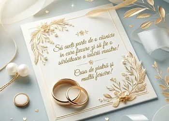 Urare de nuntă pentru mire și mireasă 