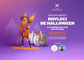 atelier creativ dovleci pentru copii octombrie 2025 Moldova Mall