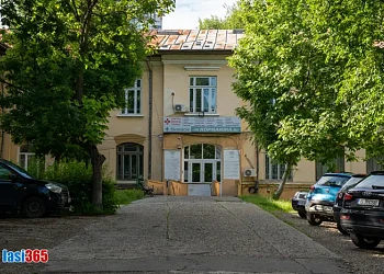 Clădirea de pe Strada Toma Cozma nr. 4 din Iași unde funcționează cabinetul Dr. Mercaș-Chiriac Elena