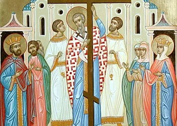 Tradiții și obiceiuri de Înălțarea Sfintei Cruci – 14 septembrie 2025 Imagine cu o Icoana cu Inaltarea Sfintei Cruci 14 septembrie