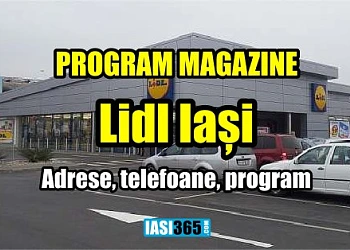 Program magazine LIDL Iasi