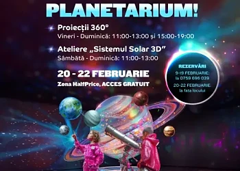 Afisul cu Planetariu pentru copii de la Mall Moldova