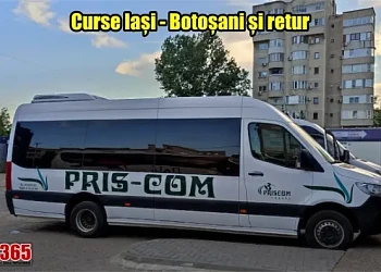 Cursă Iași Botoșani operată de firma Priscom - Autogara Iași Vest Metchim Păcurari