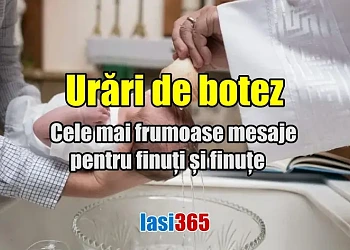 Imagine emotionanta cu un bebelus la botez, simbolizand mesajele pline de suflet