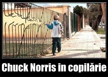 Ce făcea Chuck Norris in copilărie