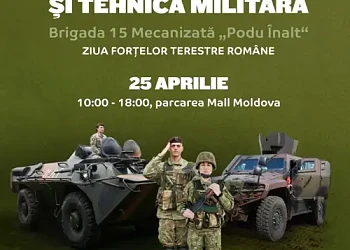 expozitie tehnica militara mall moldova aprilie 2026