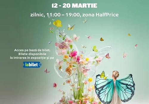 Expoziție Fluturi vii la Mall Moldova in perioada 12 - 20 martie 2026