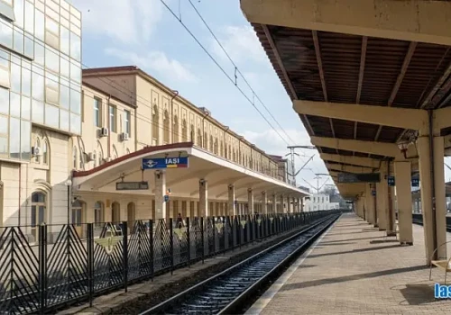 Imagine cu peroanele Gării Iași una din porțile de intrare in oraș
