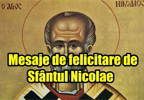 Urari si mesaje de felicitare de Sfantul Nicolae 2023