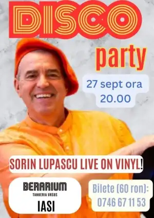 Disco Party cu Sorin Lupascu septembrie 2025